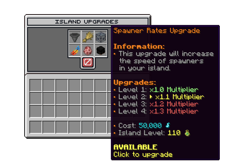 Island Upgrades